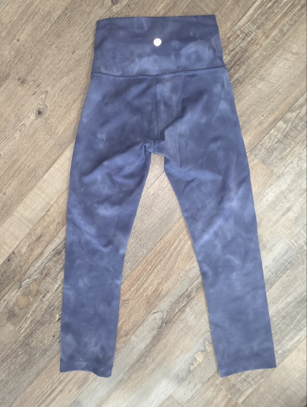Lululemon Wunder Train High-Rise Diamond Dye Naval Blue Cropped Leggings Size: 2 - Picture 12 of 13
